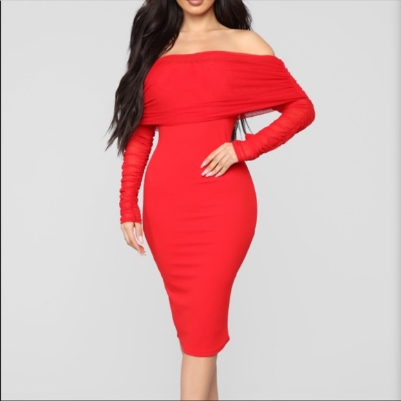 “Take me on a Dinner Date” Red Dress 💋 - Picture 3 of 5